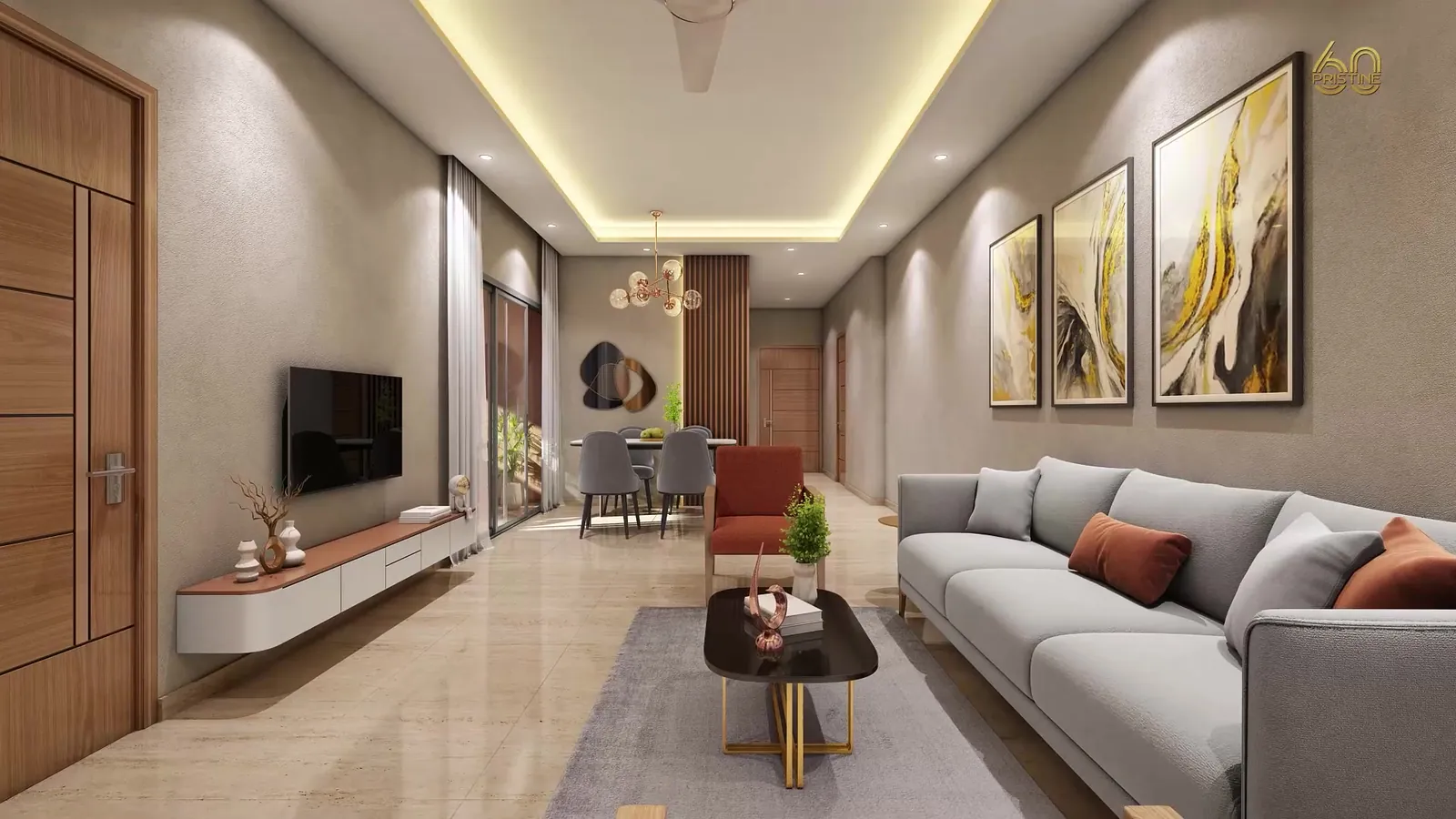Pristine 60 living and dining
